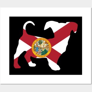 Chiweenie Dog Lover Florida Flag Posters and Art